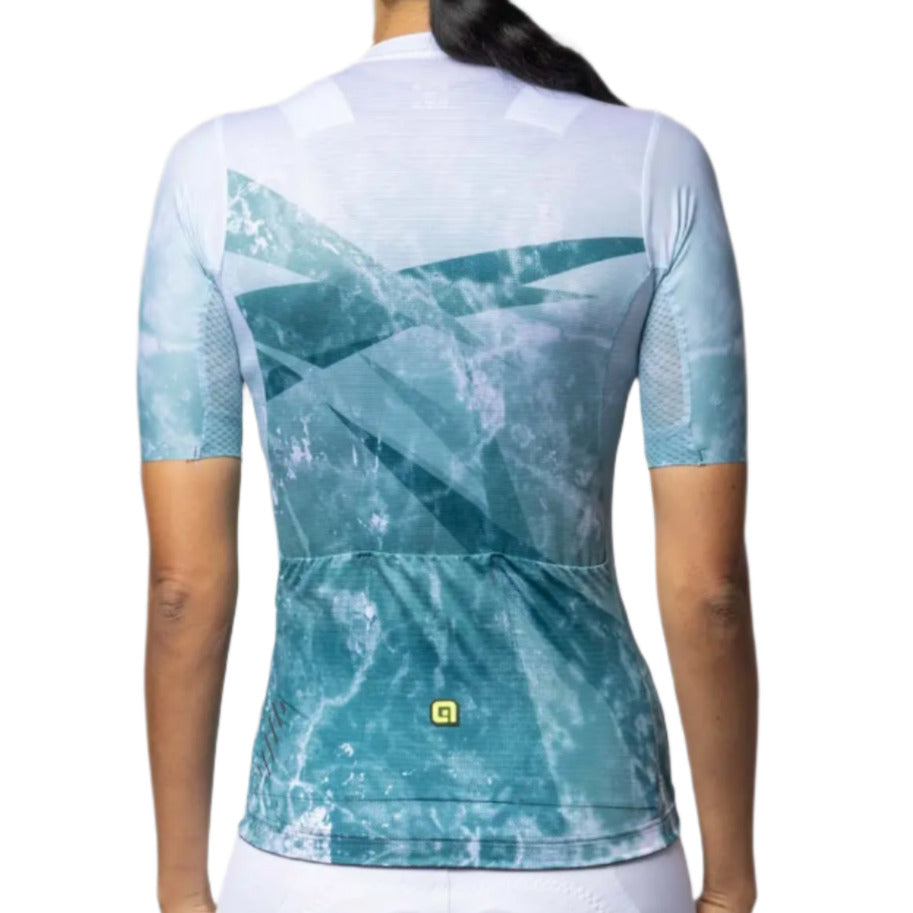 Ale Clothing Quartz PR-E Ladies Short Sleeves Jersey Cyan - FREE UK Shipping, FREE 365 Day Returns | Moto Central