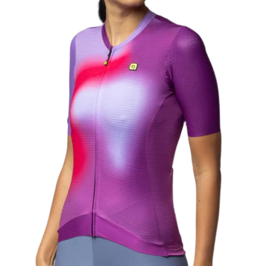 Ale Clothing Flash PR-E Ladies Short Sleeves Jersey Purple - FREE UK Shipping, FREE 365 Day Returns | Moto Central