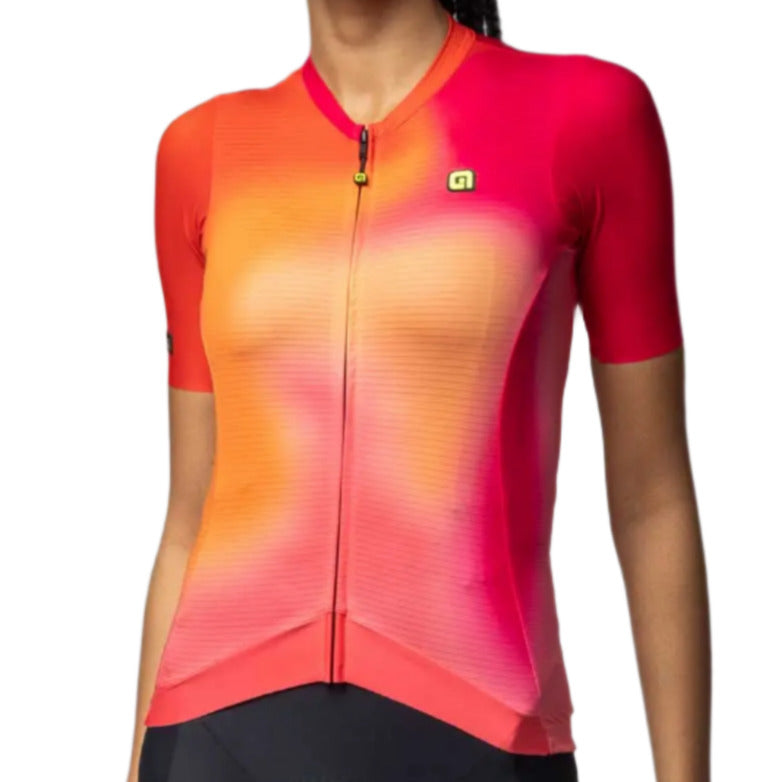 Ale Clothing Flash PR-E Ladies Short Sleeves Jersey Orange - FREE UK Shipping, FREE 365 Day Returns | Moto Central