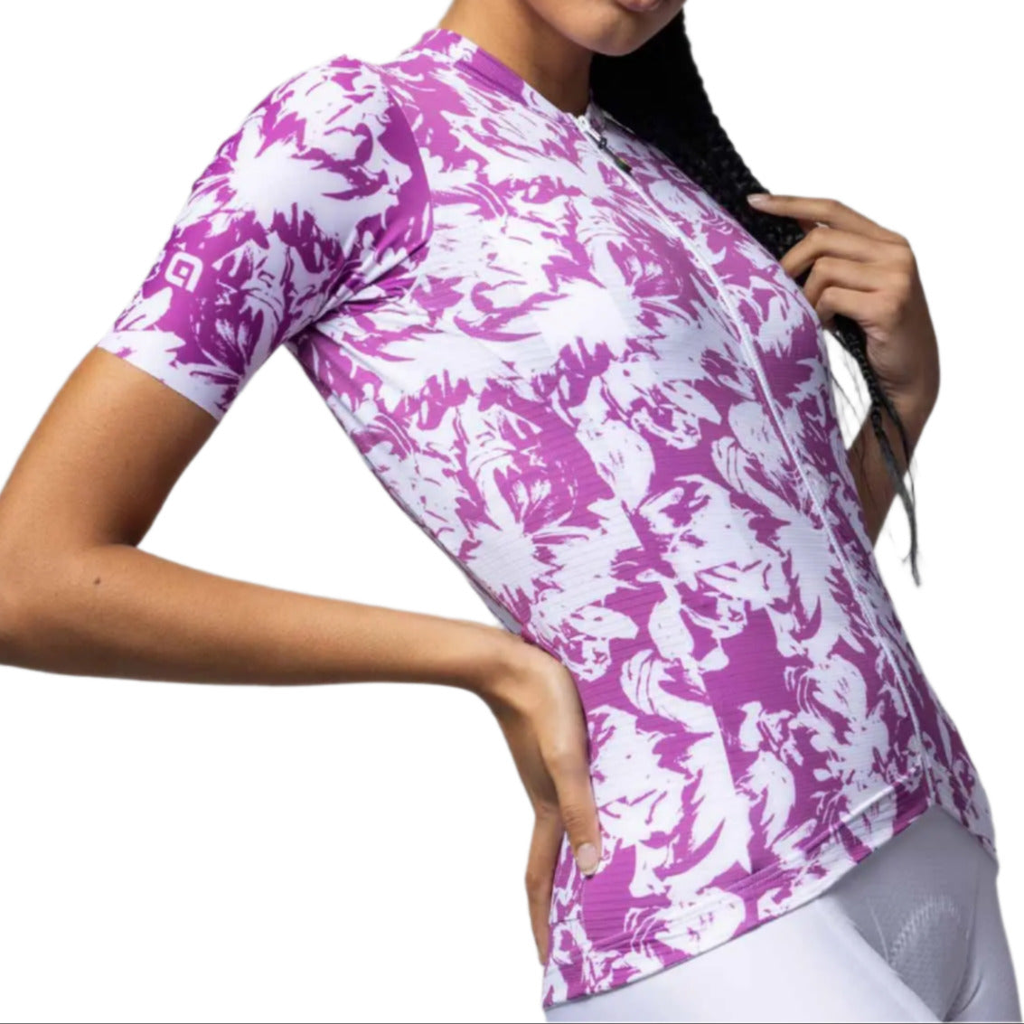 Ale Clothing Essenza Pragma Ladies Short Sleeves Jersey Purple - FREE UK Shipping, FREE 365 Day Returns | Moto Central