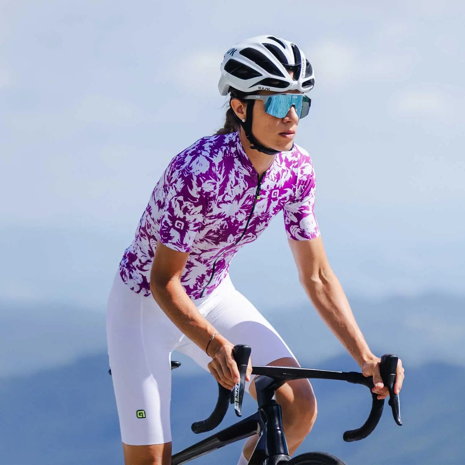 Ale Clothing Essenza Pragma Ladies Short Sleeves Jersey Purple - FREE UK Shipping, FREE 365 Day Returns | Moto Central