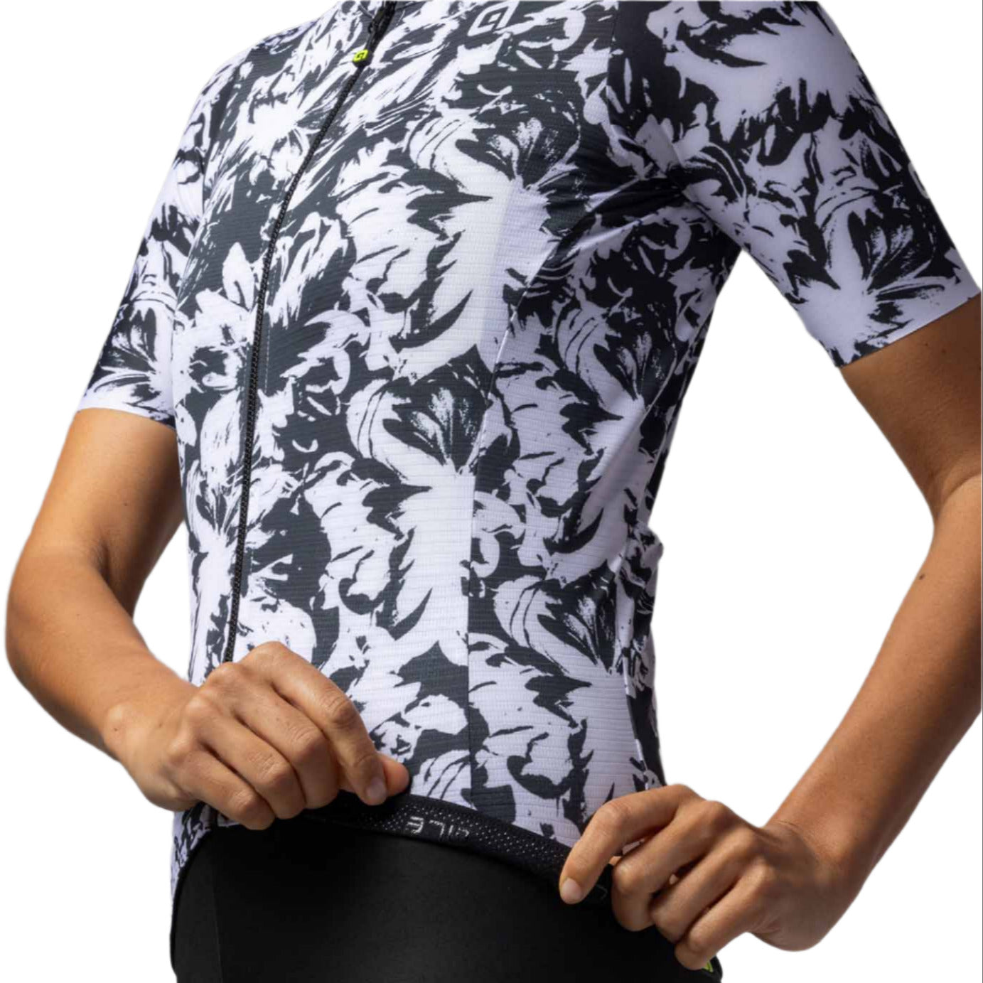 Ale Clothing Essenza Pragma Ladies Short Sleeves Jersey Black - FREE UK Shipping, FREE 365 Day Returns | Moto Central