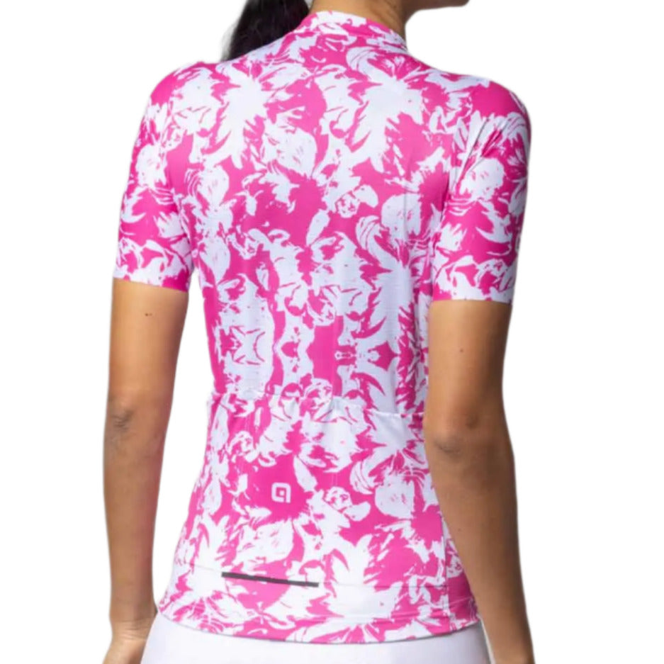 Ale Clothing Essenza Pragma Ladies Short Sleeves Jersey Pink - FREE UK Shipping, FREE 365 Day Returns | Moto Central