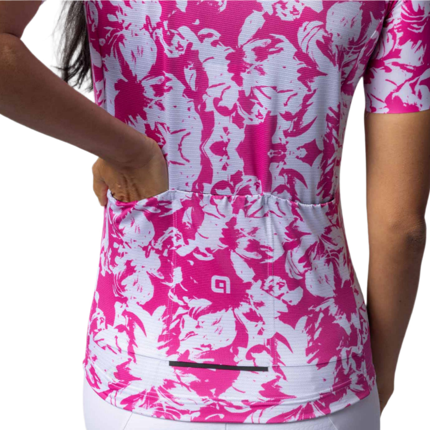 Ale Clothing Essenza Pragma Ladies Short Sleeves Jersey Pink - FREE UK Shipping, FREE 365 Day Returns | Moto Central
