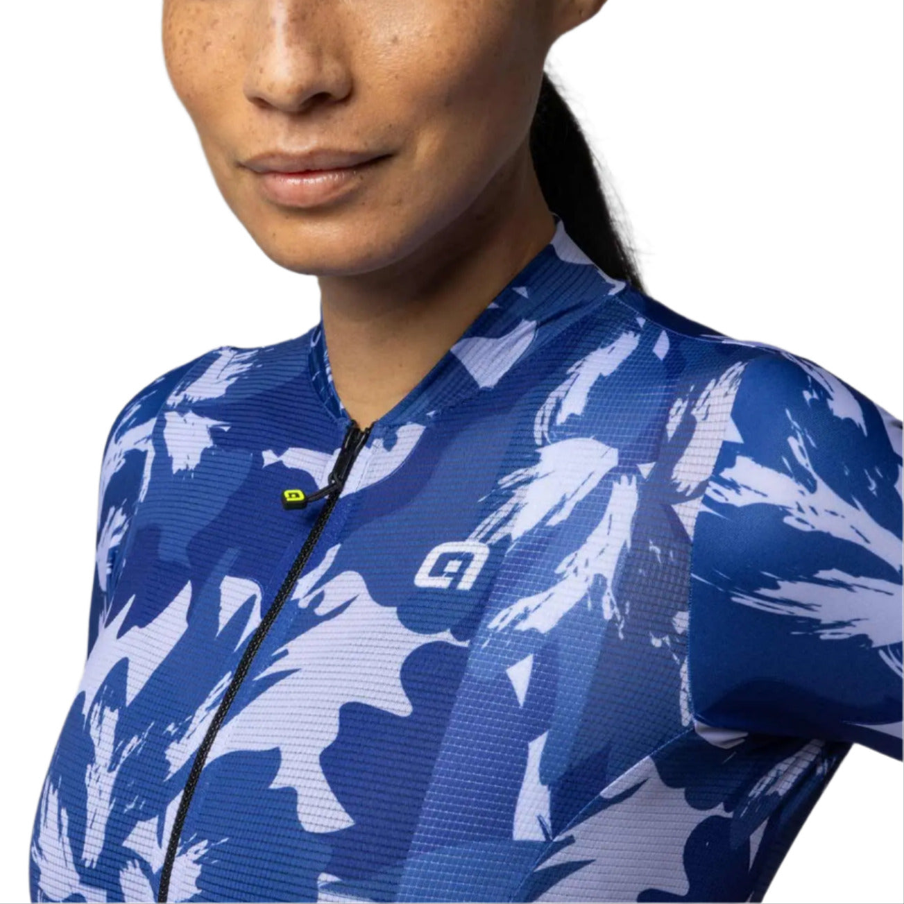Ale Clothing Flower Pragma Ladies Short Sleeves Jersey Blue - FREE UK Shipping, FREE 365 Day Returns | Moto Central