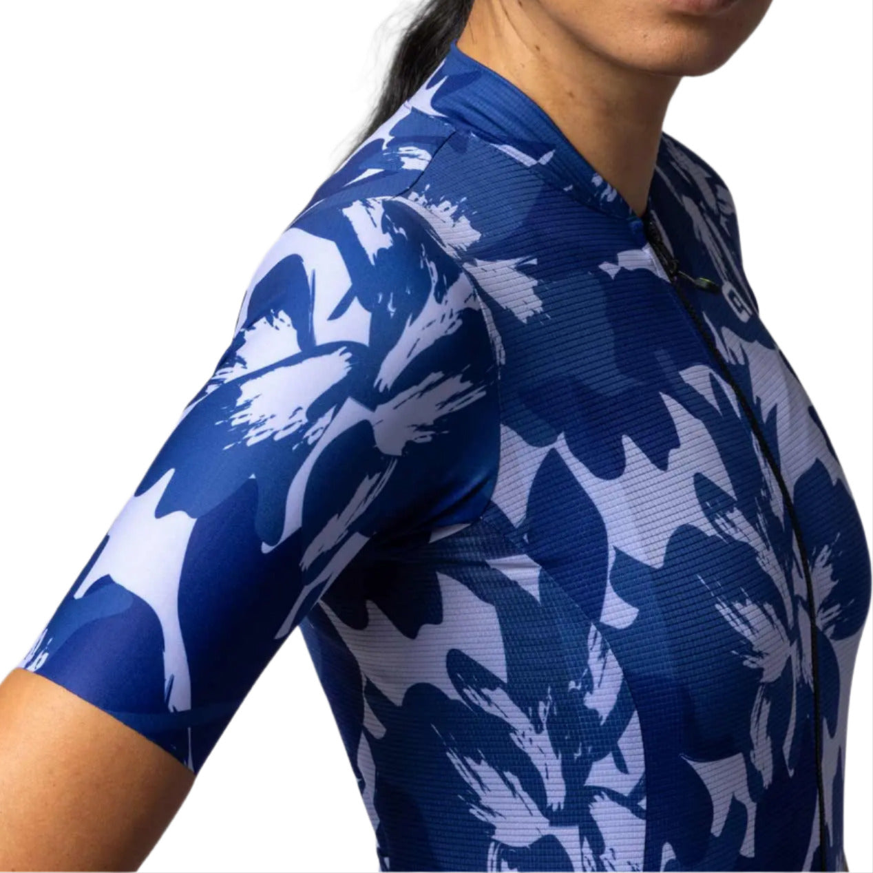 Ale Clothing Flower Pragma Ladies Short Sleeves Jersey Blue - FREE UK Shipping, FREE 365 Day Returns | Moto Central