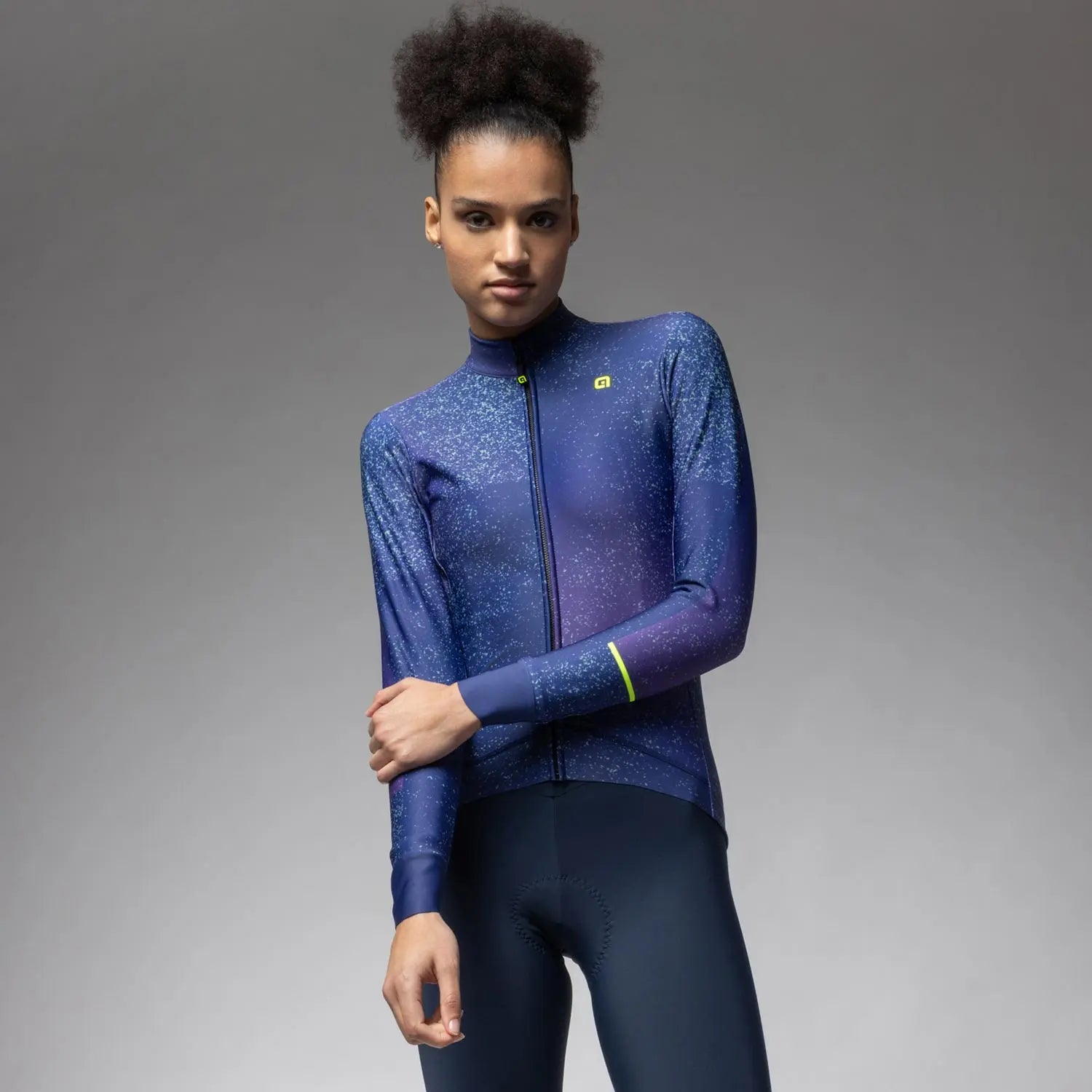 Ale Clothing Stellar PR-E Ladies Long Sleeves Jersey Navy - FREE UK Shipping, FREE 365 Day Returns | Moto Central
