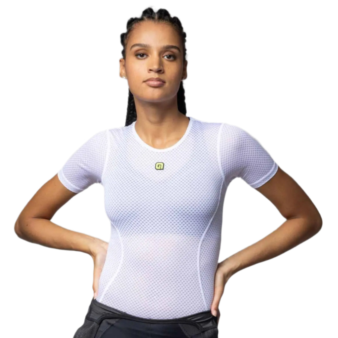 Ale Clothing Velo Active Intimo Ladies Short Sleeves Base Layer White - FREE UK Shipping, FREE 365 Day Returns | Moto Central