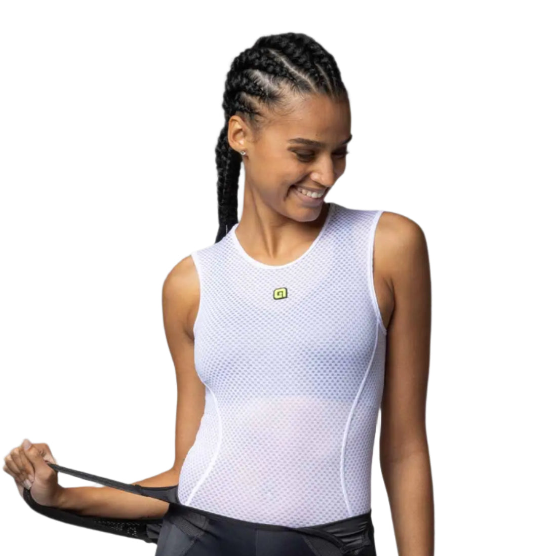 Ale Clothing Velo Active Intimo Ladies Sleeveless Base Layer White - FREE UK Shipping, FREE 365 Day Returns | Moto Central