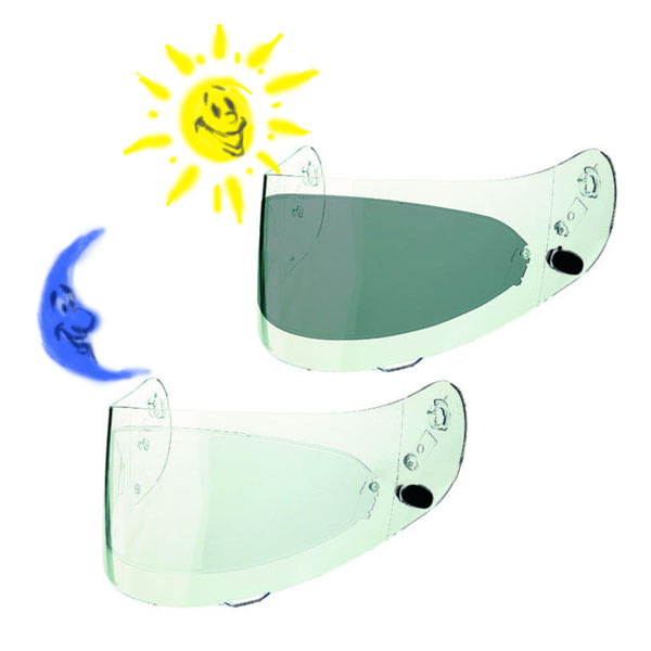 Arai SAI Max Vision ProtecTINT Pinlock insert - UV-reactive anti-fog lens
