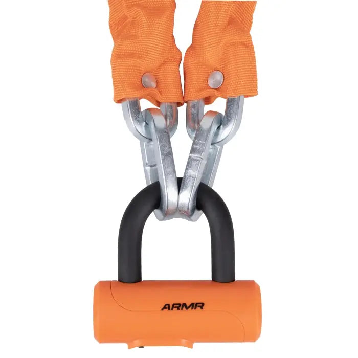 ARMR Chain Lock Orange - 10mm x 1.5m FREE UK Delivery, FREE 365 Day Returns | Moto Central