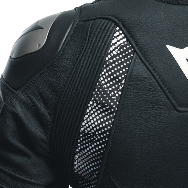 Dainese Avro 5 Ladies Leather Jacket Black / Black / White