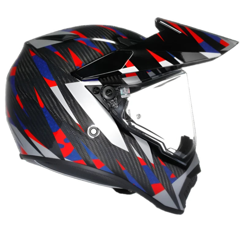 AGV AX9 Steppa Carbon / Red / Blue