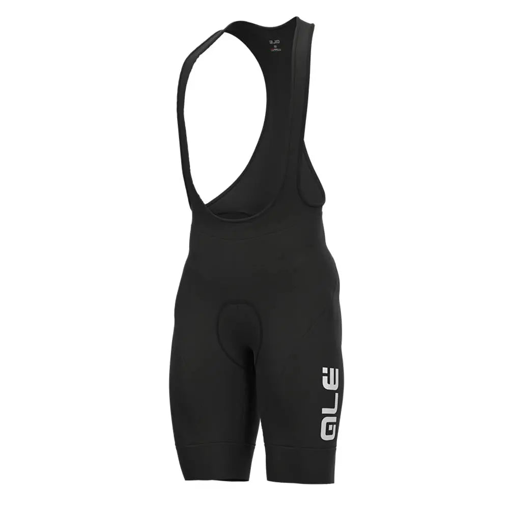 Ale Clothing Winter Solid Bib Shorts Black / White - FREE UK Shipping, FREE 365 Day Returns | Moto Central