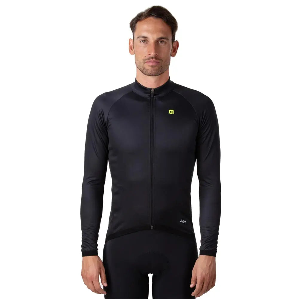 Ale Clothing Thermal R-EV1 Long Sleeves Jersey Black - FREE UK Shipping, FREE 365 Day Returns | Moto Central
