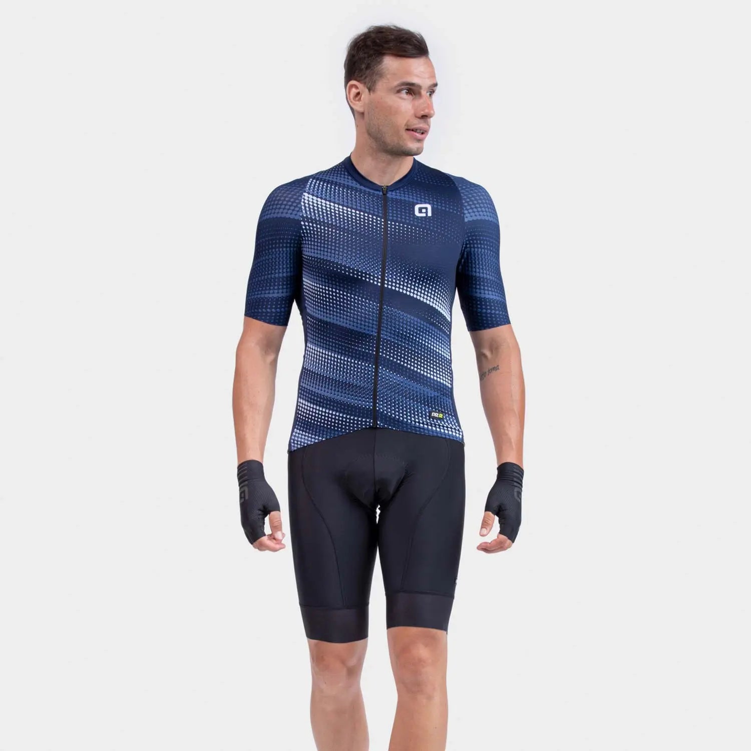 Ale Clothing Green Speed PR-R Short Sleeves Jersey Blue - FREE UK Shipping, FREE 365 Day Returns | Moto Central