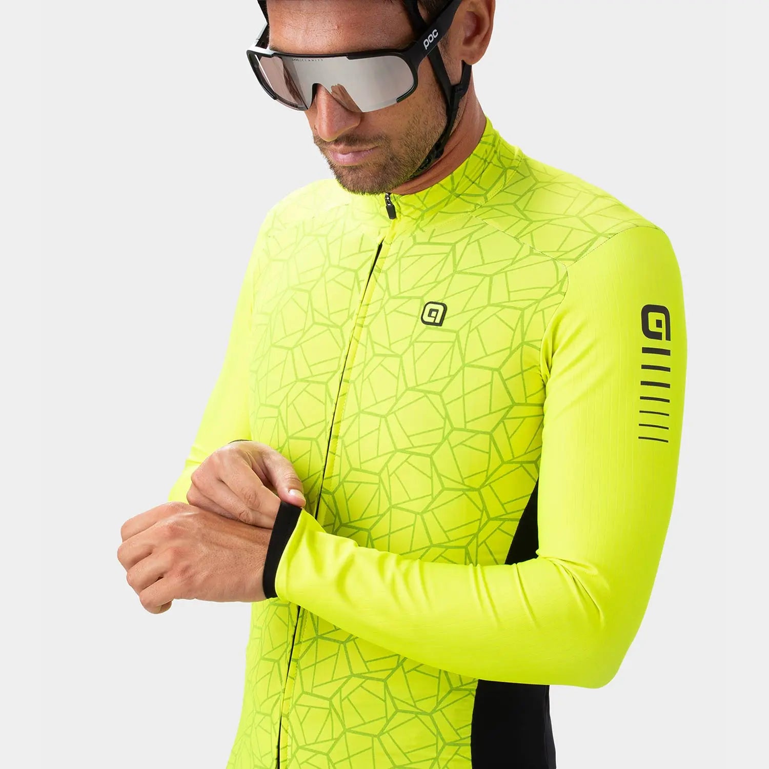 Ale Clothing Velocity R-EV1 Long Sleeves Jersey Yellow - FREE UK Shipping, FREE 365 Day Returns | Moto Central