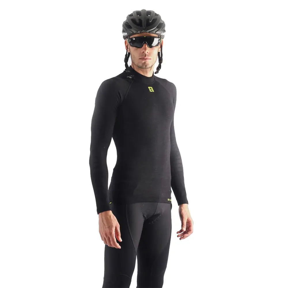 Ale Clothing Seamless Wool Baselayer Black - FREE UK Shipping, FREE 365 Day Returns | Moto Central