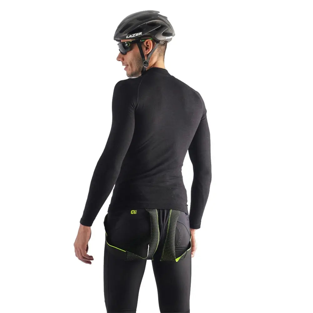 Ale Clothing Seamless Wool Baselayer Black - FREE UK Shipping, FREE 365 Day Returns | Moto Central