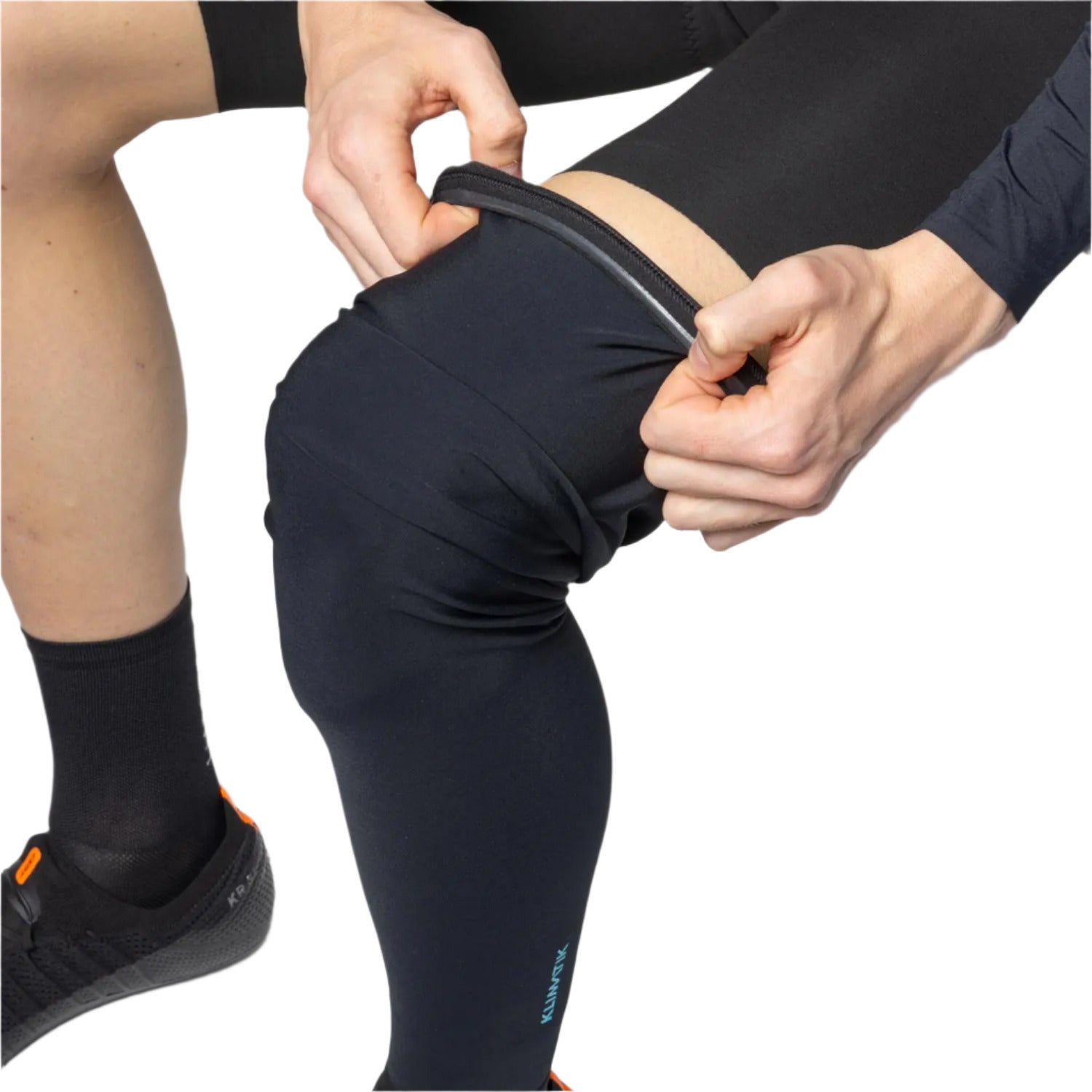 Ale Clothing K-Atmo Klimatik Leg Warmers Black / Cyan - FREE UK Shipping, FREE 365 Day Returns | Moto Central