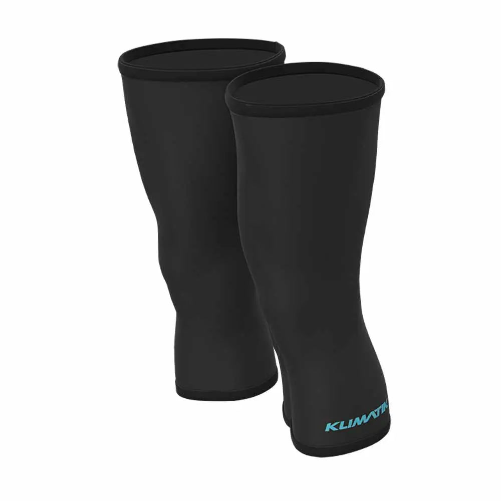 Ale Clothing K-Atmo Klimatik Knee Warmers Black / Cyan - FREE UK Shipping, FREE 365 Day Returns | Moto Central
