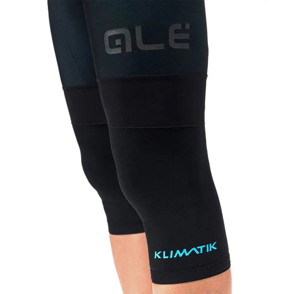 Ale Clothing K-Atmo Klimatik Knee Warmers Black / Cyan - FREE UK Shipping, FREE 365 Day Returns | Moto Central