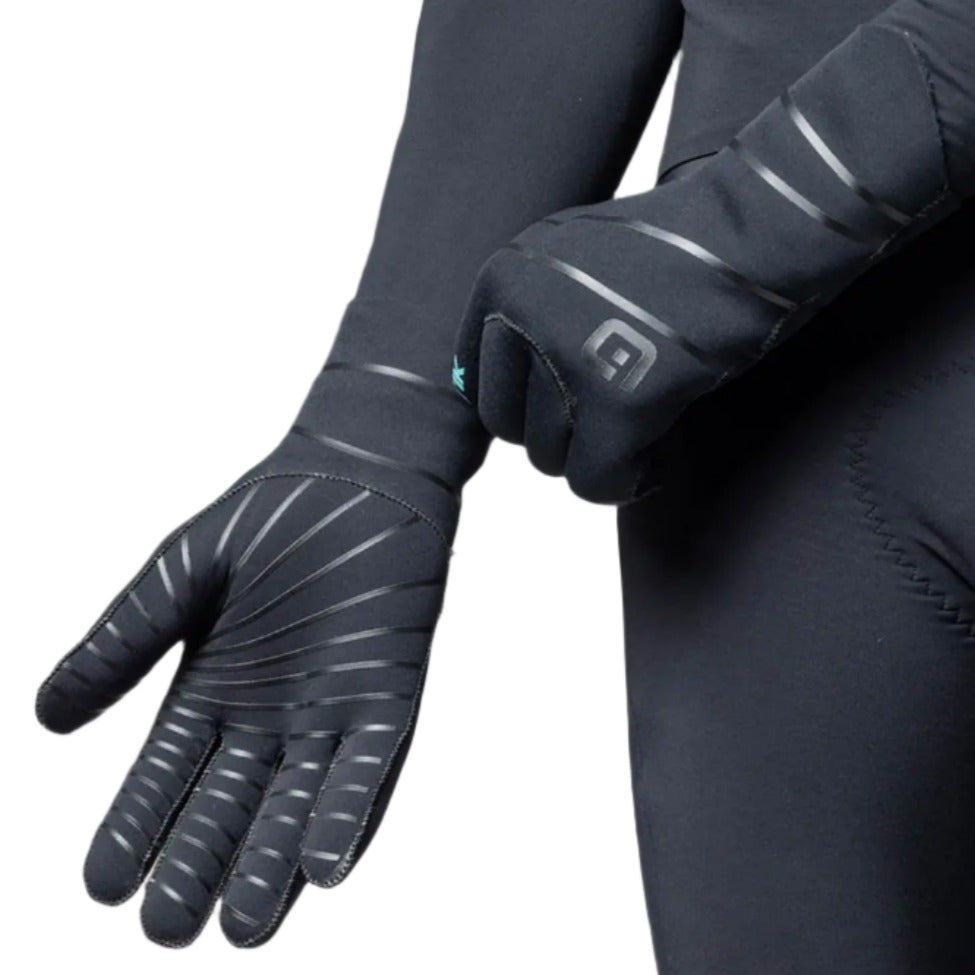 Ale Clothing Klimatik Neoprene Gloves Black / Cyan - FREE UK Shipping, FREE 365 Day Returns | Moto Central