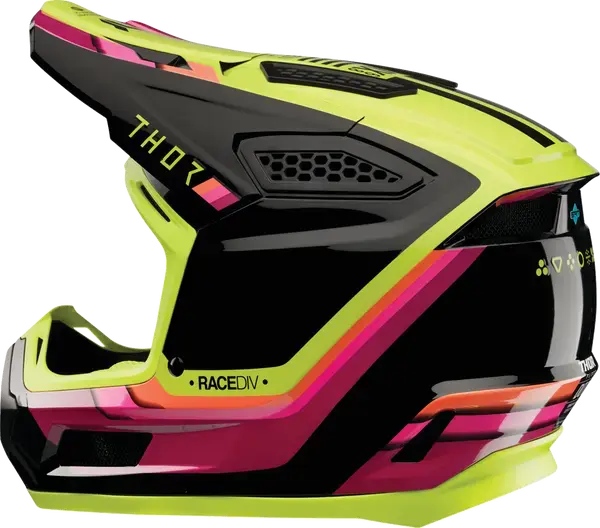 Thor Fleet Defy Black / Acid - FREE UK Shipping, FREE 365 Day Returns | Moto Central
