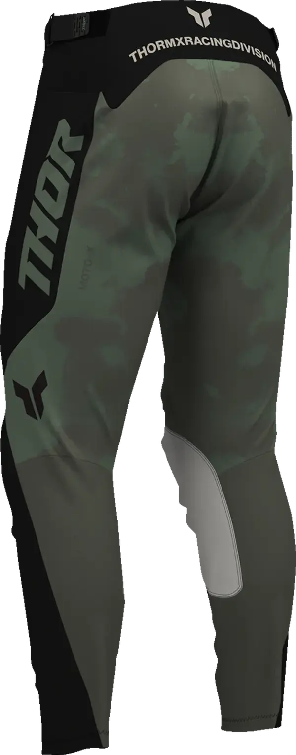 Thor Launchmode Bleach MX Textile Trouser Black / Camo Green / Khaki - FREE UK Shipping, FREE 365 Day Returns | Moto Central