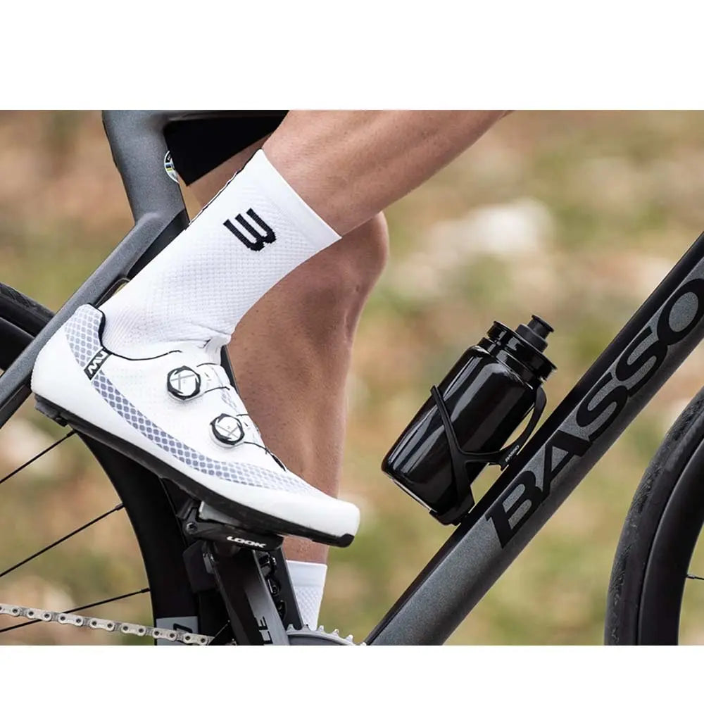 Basso Bikes Airflow Race Socks White - FREE UK Shipping, FREE 365 Day Returns | Moto Central