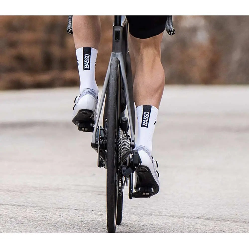 Basso Bikes Airflow Race Socks White - FREE UK Shipping, FREE 365 Day Returns | Moto Central
