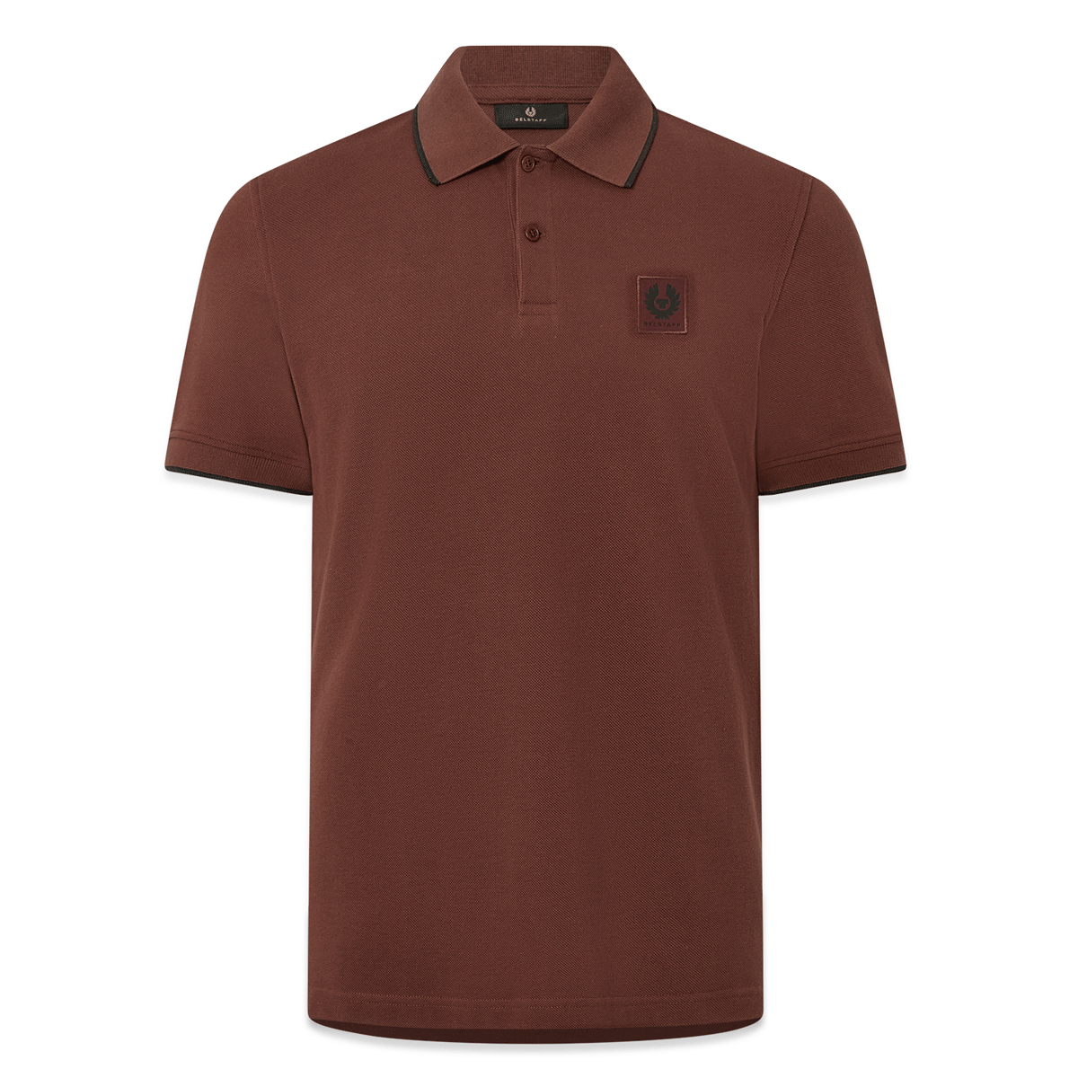 Belstaff Tipped Polo T-Shirt Oxblood FREE UK Delivery, FREE 365 Day Returns | Moto Central