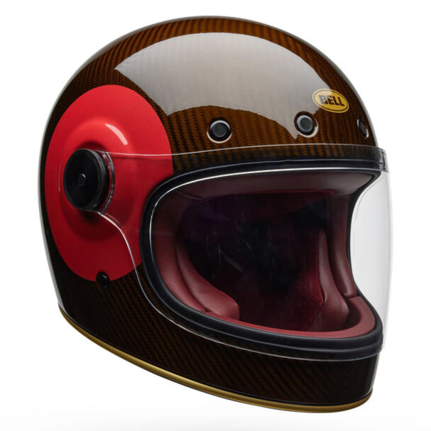 Bell Bullitt GT Carbon TT ECE 22.06 Gloss Red / Gold  - FREE UK Shipping, FREE 365 Day Returns | Moto Central