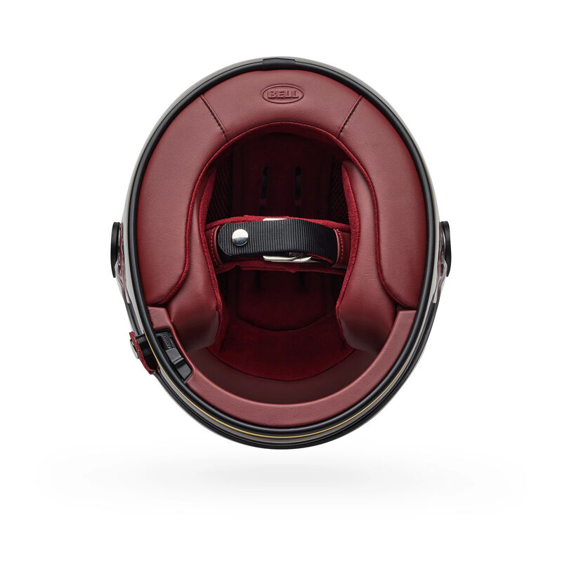 Bell Bullitt GT Carbon TT ECE 22.06 Gloss Red / Gold - FREE UK Shipping, FREE 365 Day Returns | Moto Central