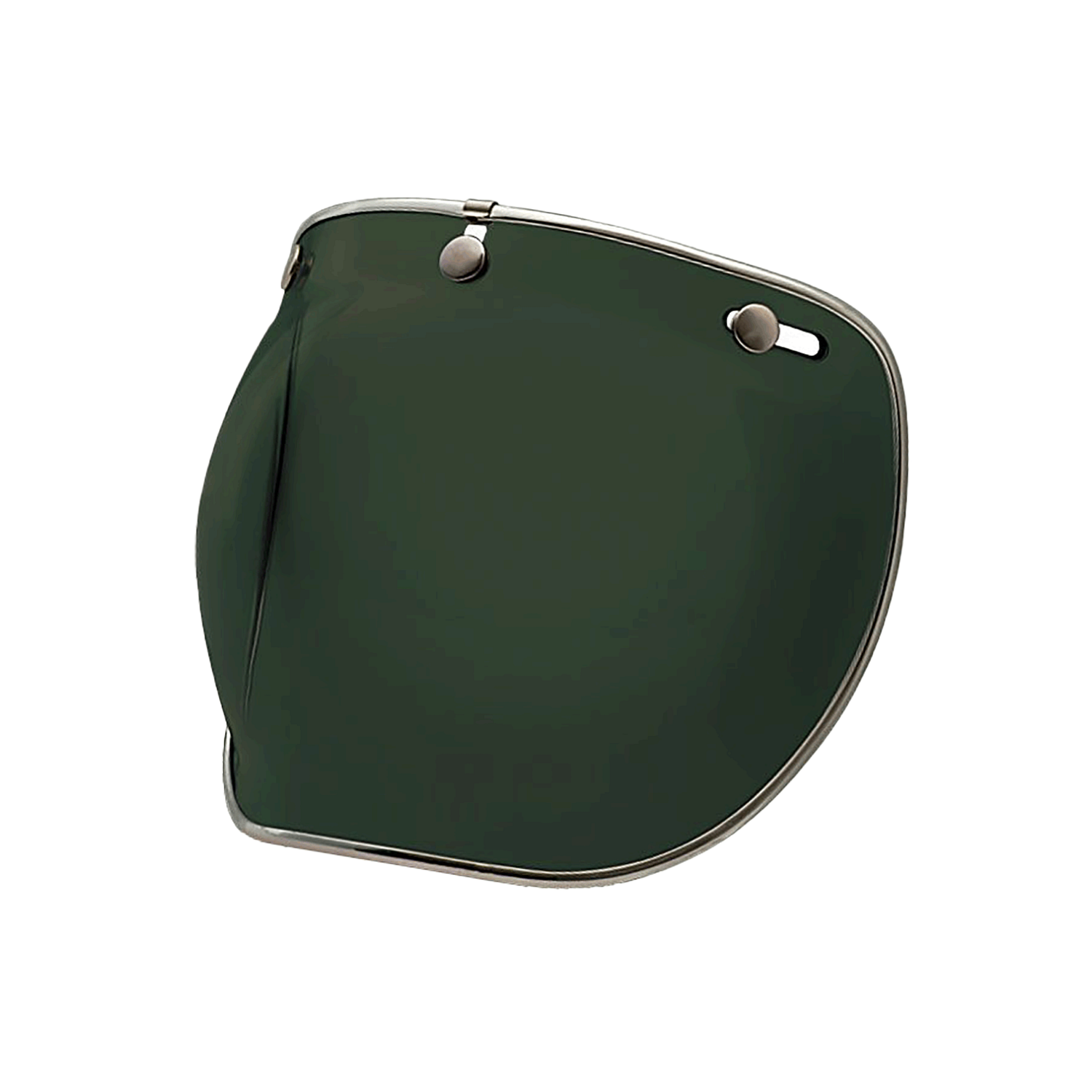 Bell Custom 500/Magnum 37524 green 3-snap bubble shield