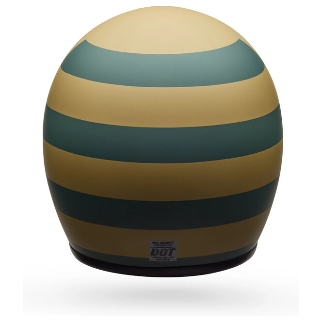Bell Custom 500 Parlor ECE 22.06 Matt Emerald open-face motorcycle helmet, rear view