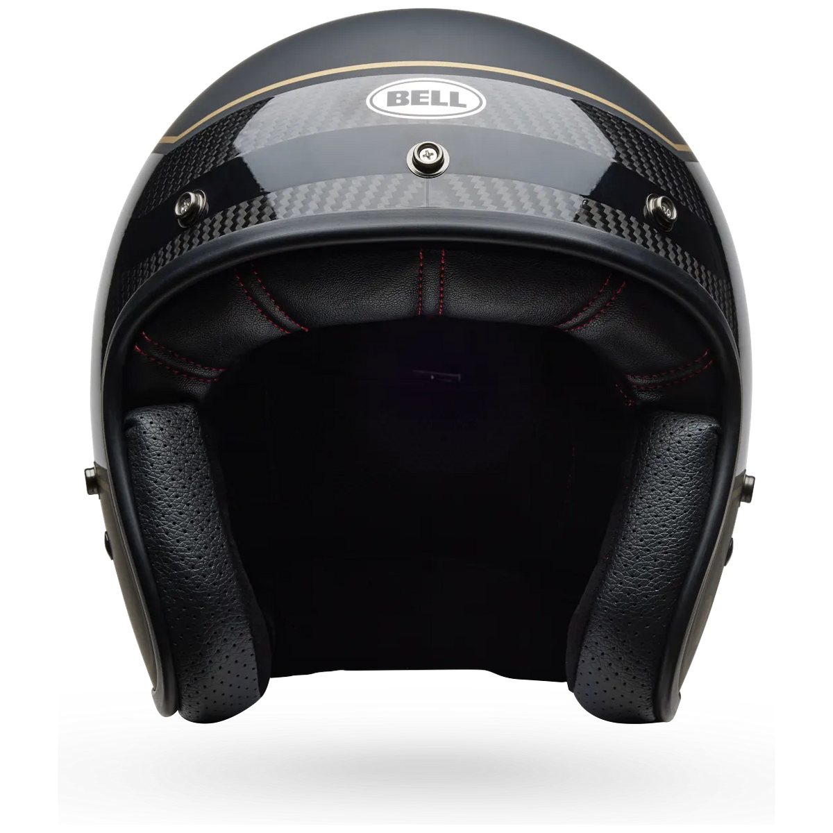 Bell Custom 500 RSD The Redondo ECE 22.06 Black open-face motorcycle helmet, front view