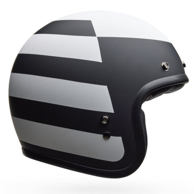 Bell Custom 500 Parlor ECE 22.06 Matt Black / White - FREE UK Shipping, FREE 365 Day Returns | Moto Central
