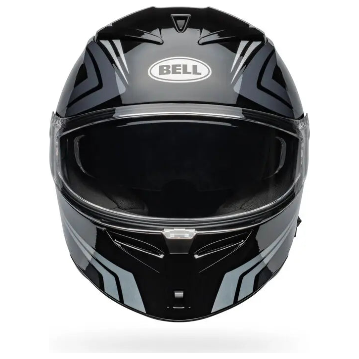 Bell Lithium Jetstream ECE 22.06 Black / Silver full-face motorcycle helmet, front view