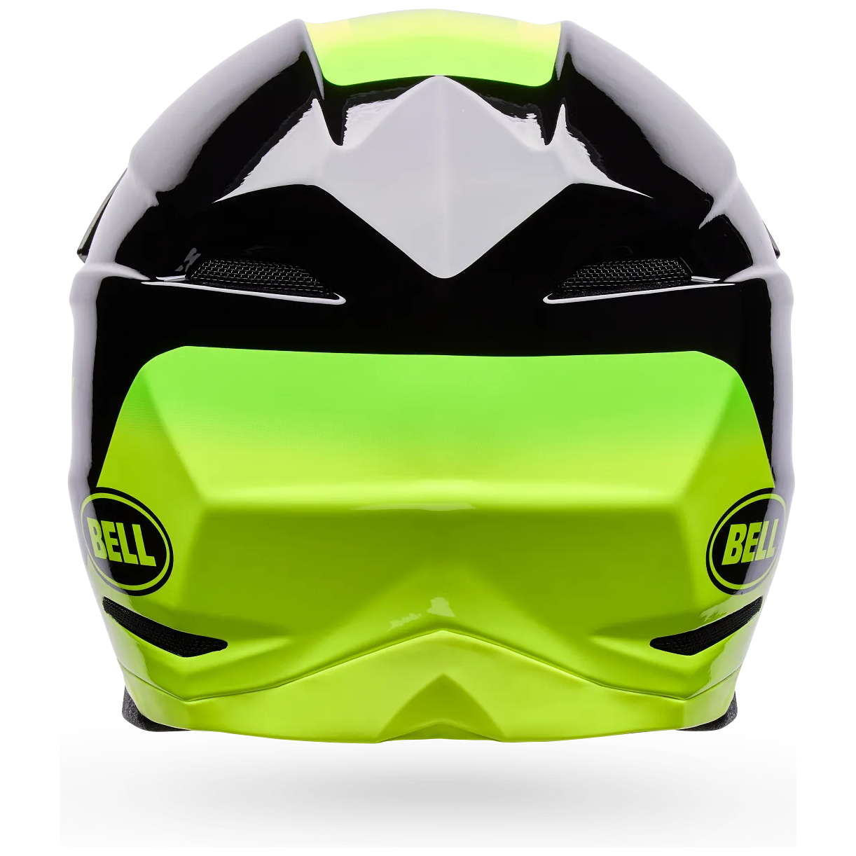 Bell Moto-10 MIPS Fade ECE 22.06 Black / Yellow motocross helmet, rear view