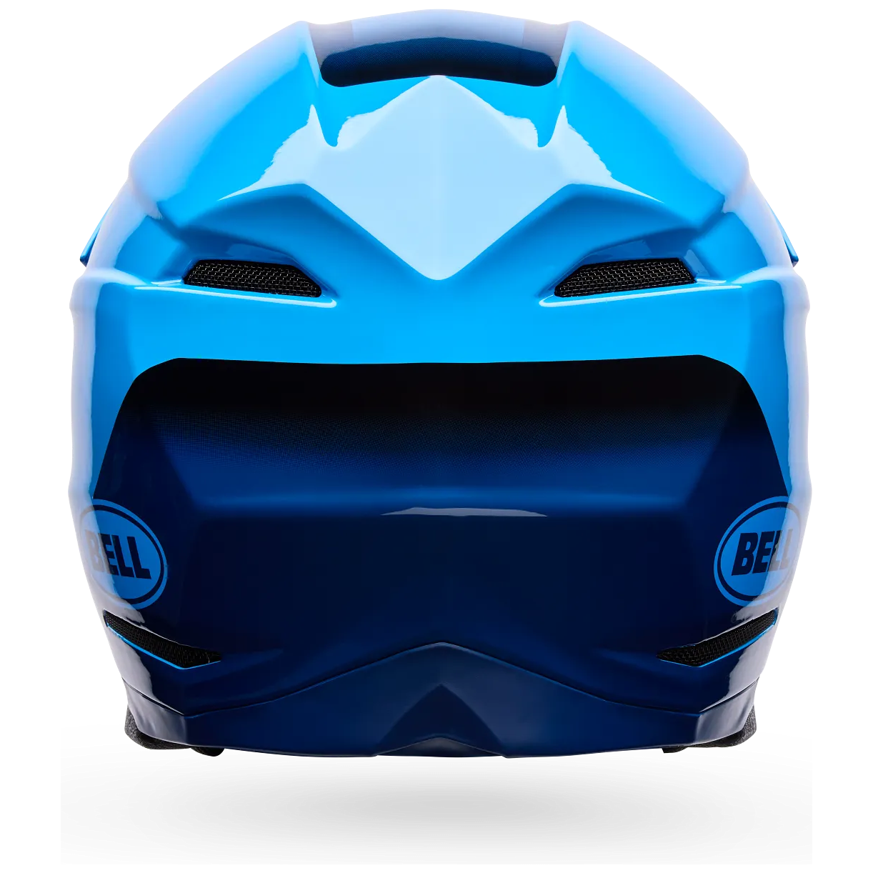 Bell Moto-10 MIPS Fade ECE 22.06 Blue motocross helmet, rear view