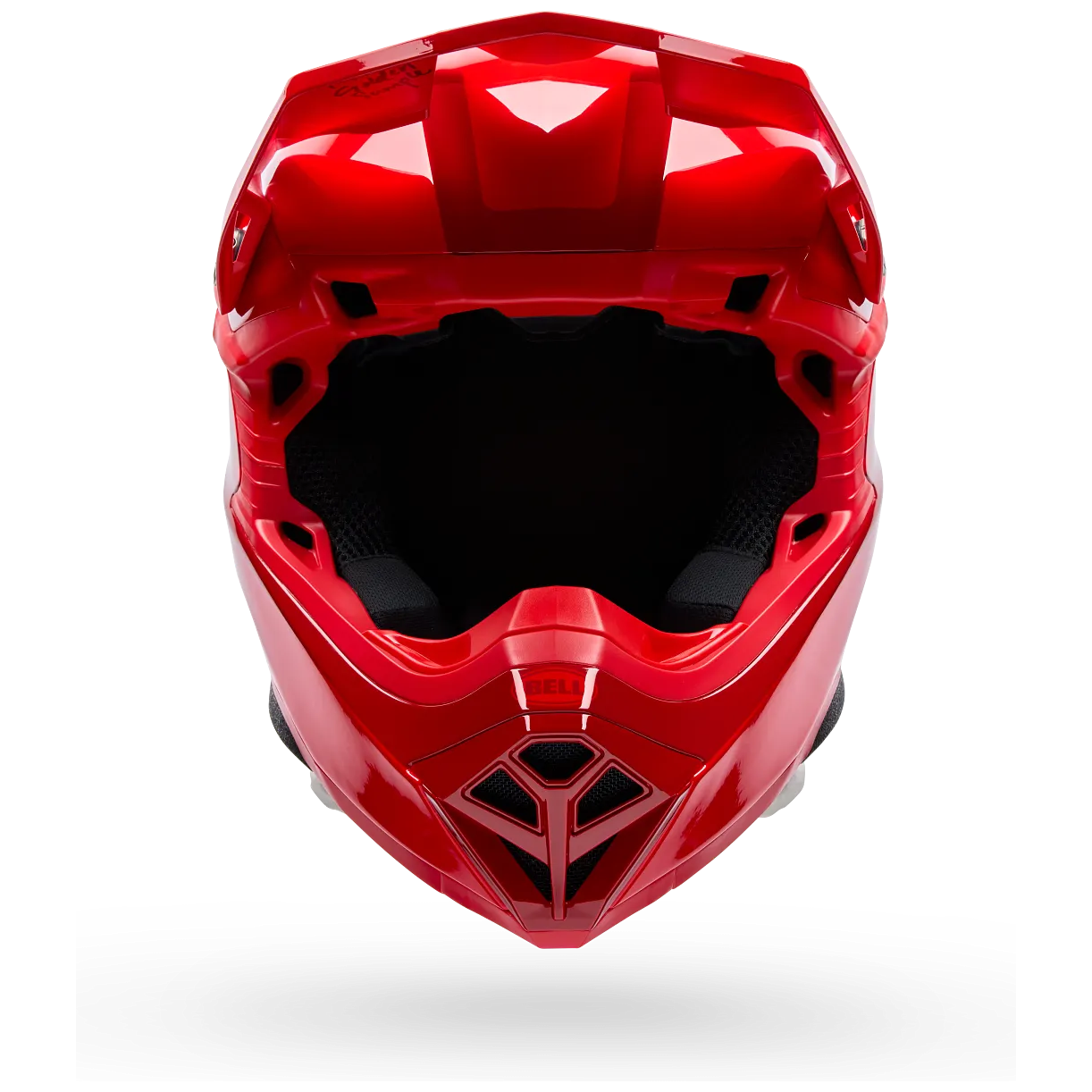 Bell Moto-10 MIPS Fade ECE 22.06 Red motocross helmet, front view