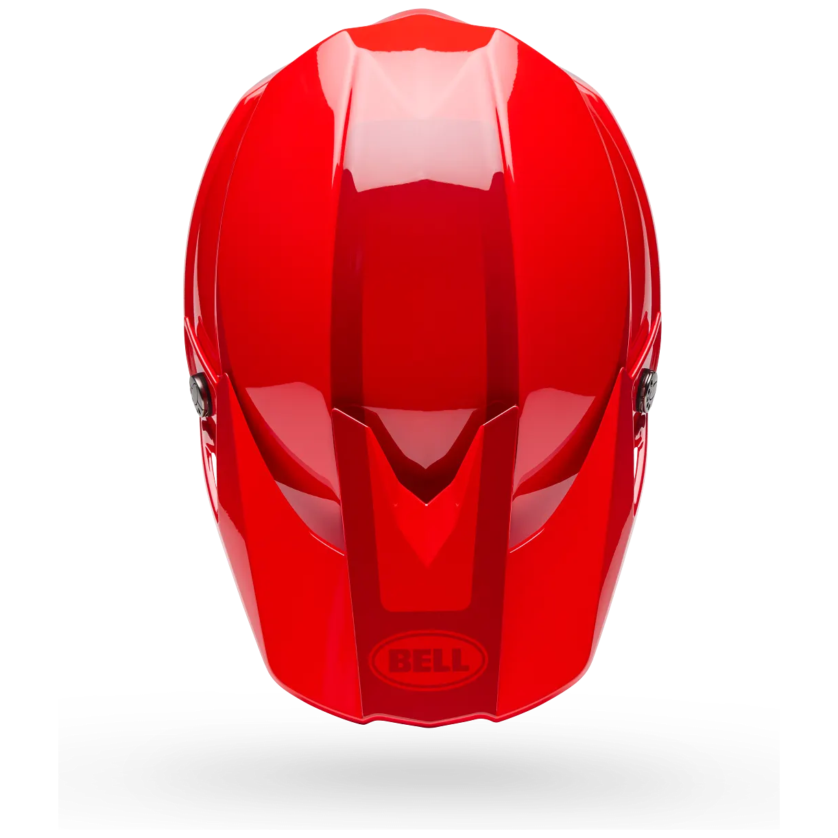 Bell Moto-10 MIPS Fade ECE 22.06 Red motocross helmet, top view