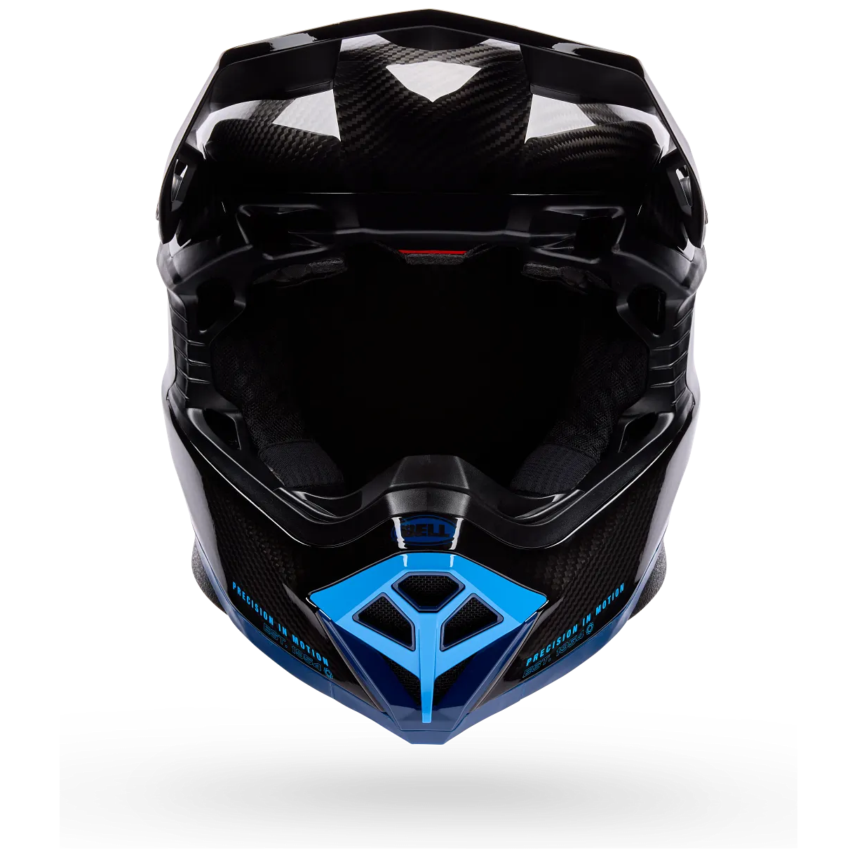 Bell Moto-10 Spherical Strike ECE 22.06 Blue motocross helmet, front view