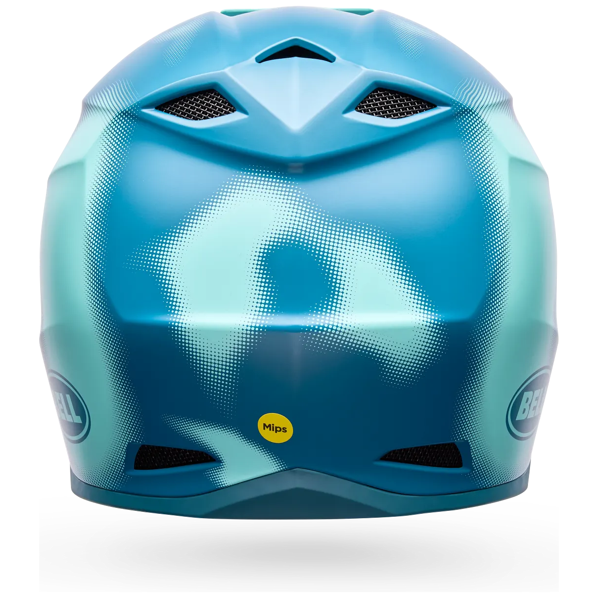 Bell MX-10 MIPS Camo ECE 22.06 Blue Camo motocross helmet, rear view