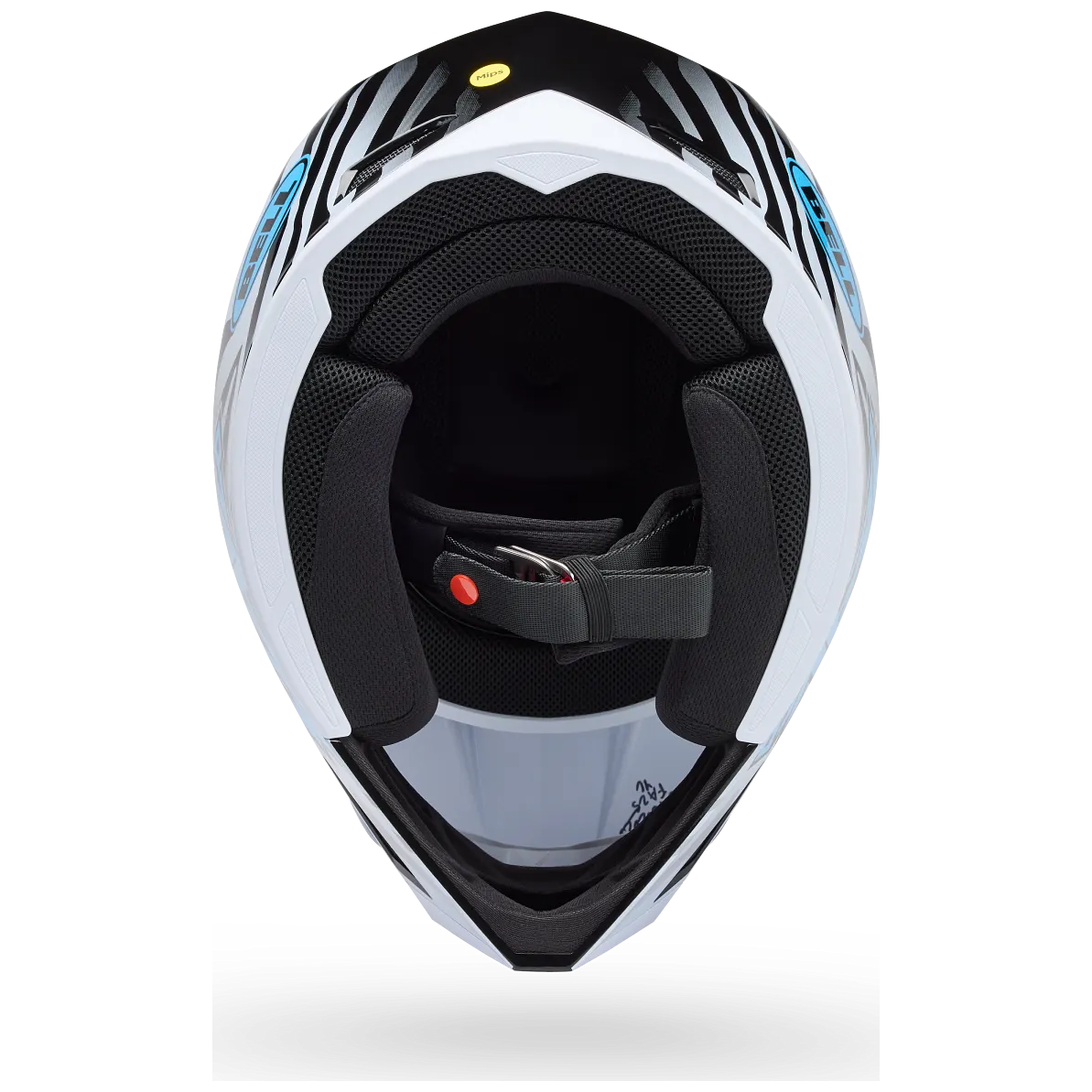 Bell MX-10 MIPS Slayco LE ECE 22.06 Black motocross helmet, interior lining view