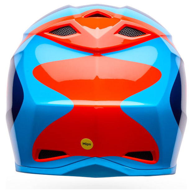 Bell MX-10 MIPS Wave Youth ECE 22.06 Orange / Blue motocross helmet, interior lining view