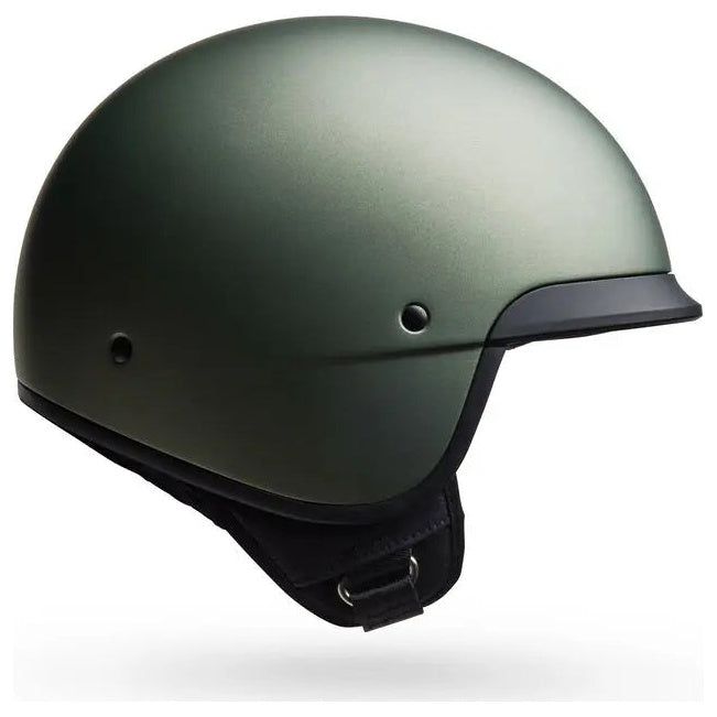 Bell Scout Air Solid Gloss Kelp open-face motorcycle helmet, left-side profile