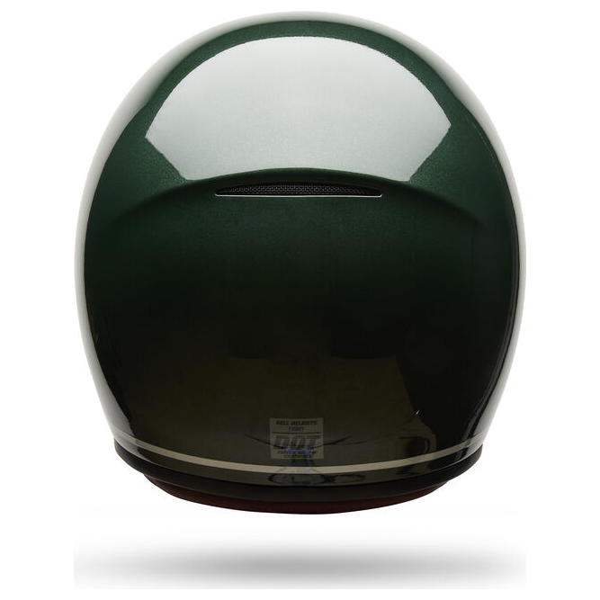 Bell TX-501 Classic ECE 22.06 Gloss Emerald open-face motorcycle helmet, rear view