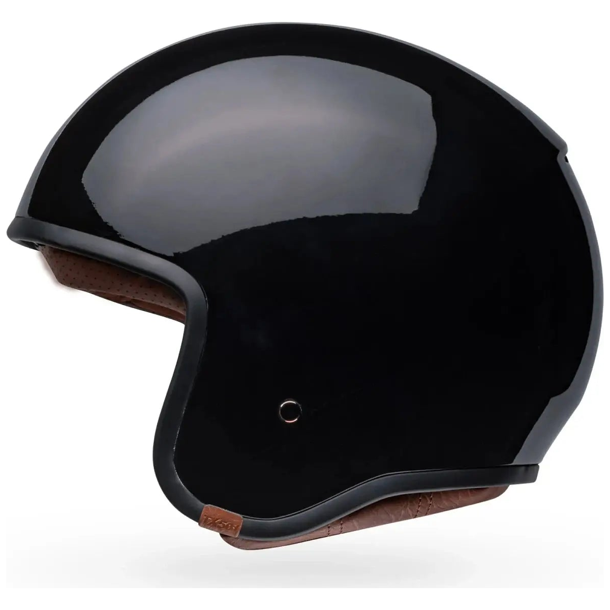 Bell TX-501 Solid ECE 22.06 Black open-face motorcycle helmet, right side profile view